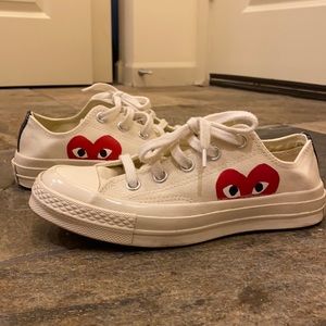 COMME des GARCONS X Converse 3 Canvas low-top Sneakers